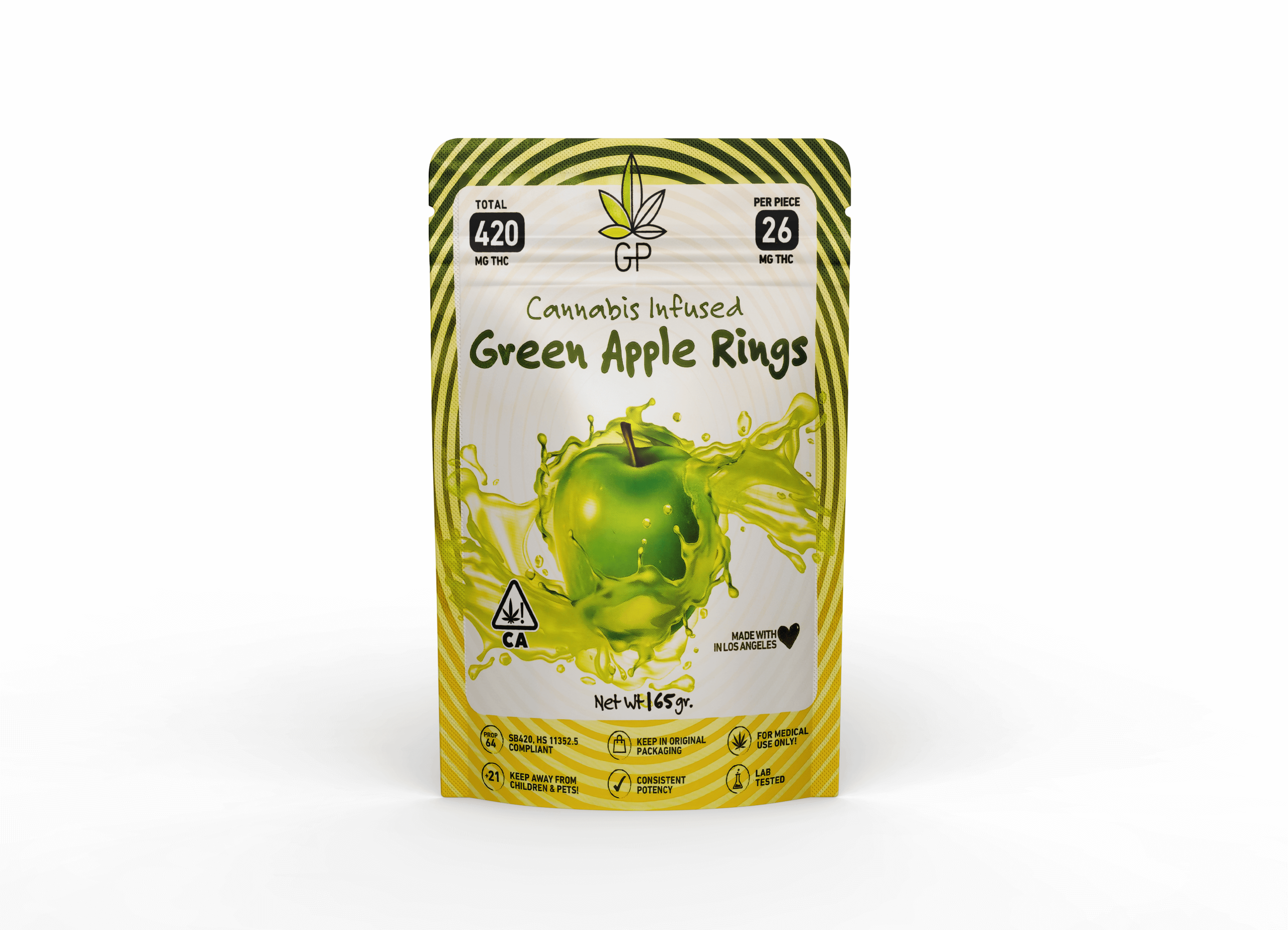 Green Apple Rings Gummies 75mg